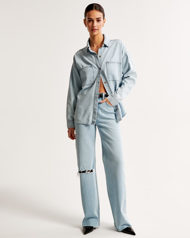 High Rise 90s Relaxed Jean | Abercrombie & Fitch (US)