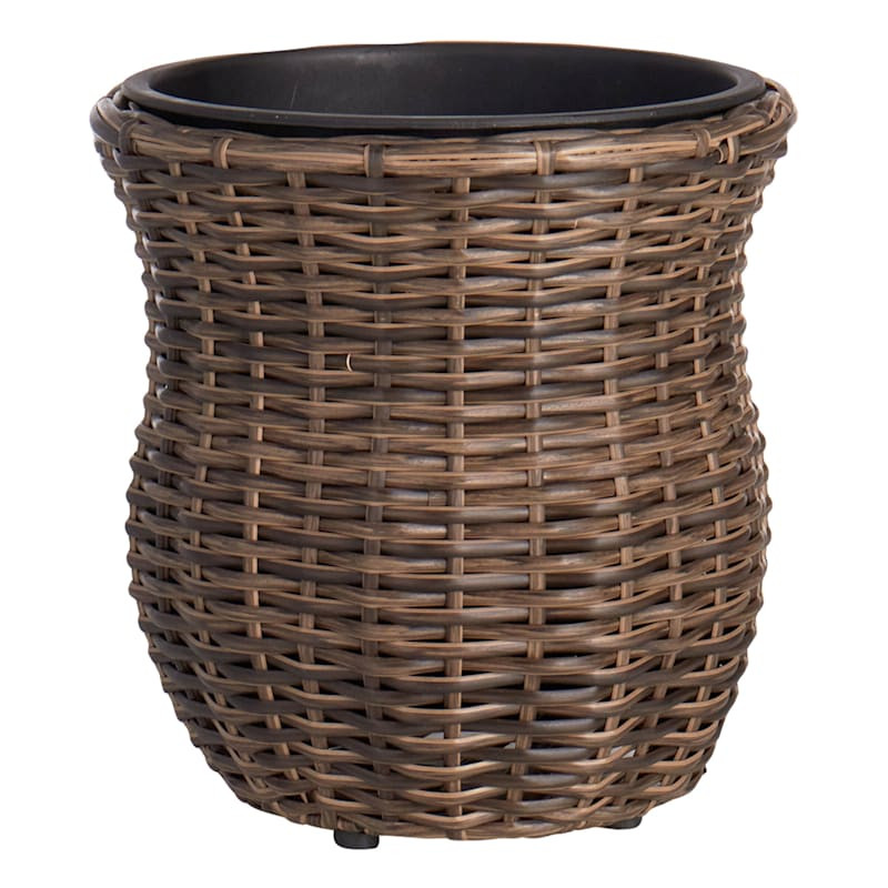 Providence Tulip Shaped Woven Plicker Planter, Medium | At Home