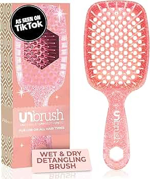 FHI Heat UNbrush Detangling Brush for Pain-Free Brushing on All Wet or Dry Hair Types — Durable... | Amazon (US)