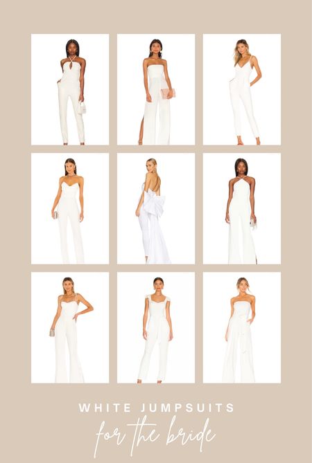 White jumpsuits for the bride 🤍

Wedding | wedding look | bridal dresses | white outfit | white jumpsuit | revolve | what to wear to wedding events | wedding looks | outfit for brides | bride to be | wedding season | rehearsal dinner | bridal shower | bachelorette party 


#LTKunder100 #LTKwedding #LTKstyletip