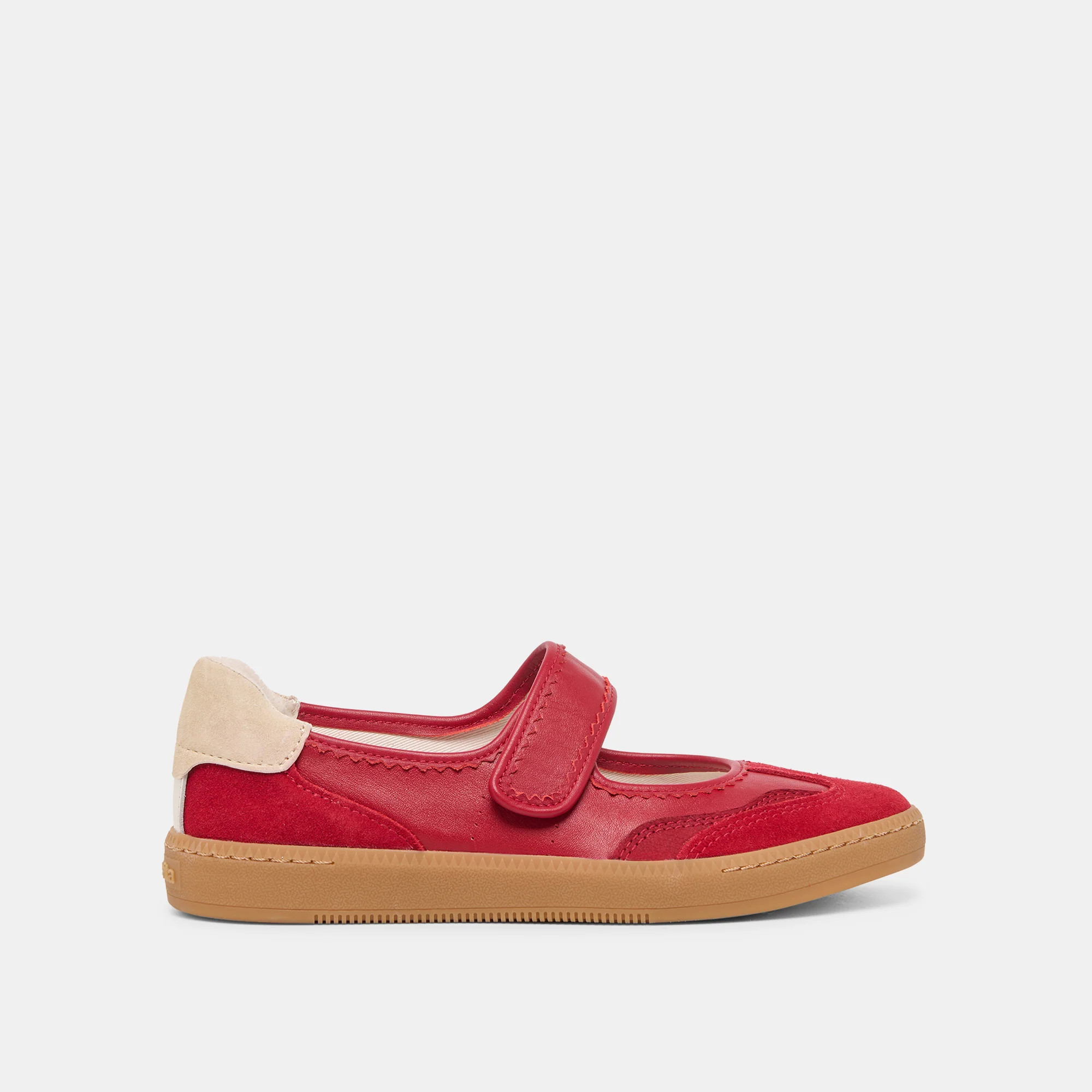 NANET SNEAKERS CRIMSON LEATHER | DolceVita.com