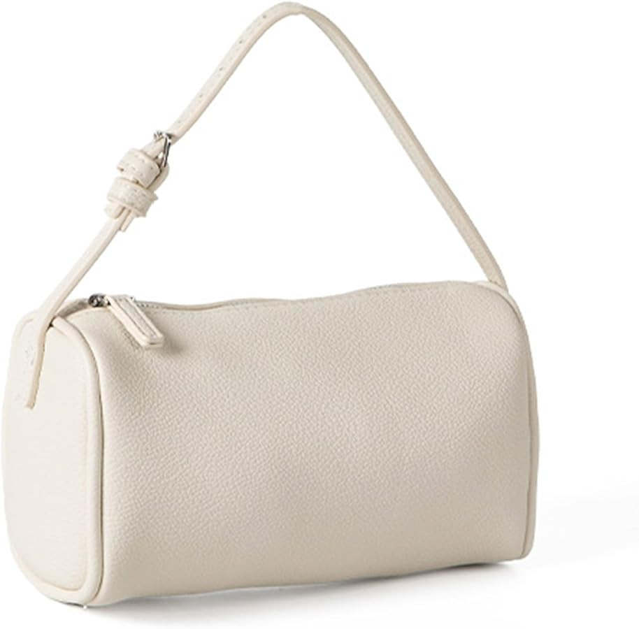 Women's Cylindrical Shoulder Bag PU Leather Shoulder Bags with Adjustable Strap and Spacious Inte... | Amazon (US)