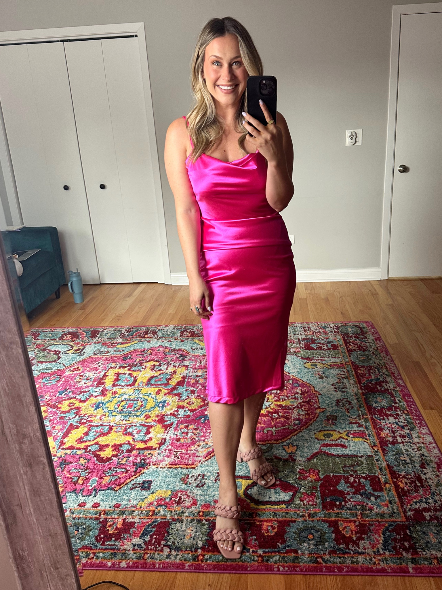 amazon wedding guest dress from amazon / #amazonfashionfinds #amazonfinds #weddingguestdress #pinikdress #mididress #summerdress 

#LTKshoecrush #LTKwedding #LTKunder50