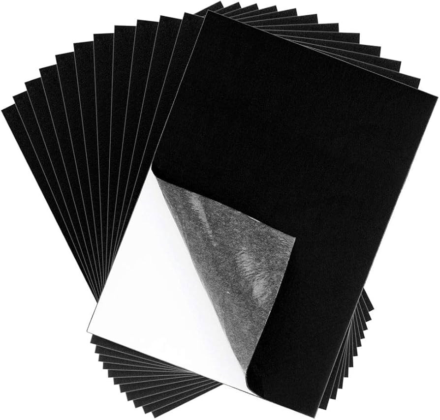 Adhesive Felt Sheet, Shynek 12 Pieces Black Felt Fabric Adhesive Sticky Back Felt Sheets for Art ... | Amazon (US)
