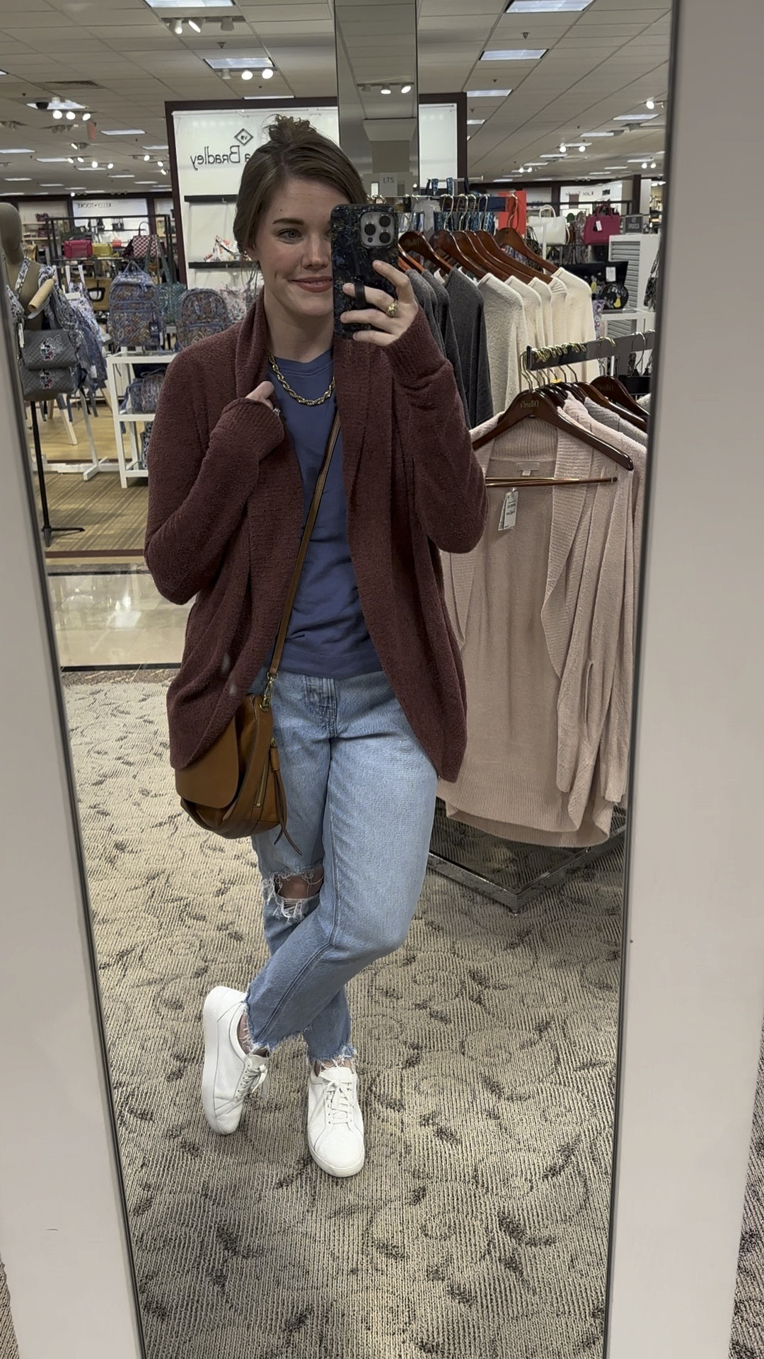 In love with this barefoot dreams cardigan! It is SO soft, and can be worn out or for lounging. This color is perfect for fall, and I sized down to a medium.
..........
Barefoot dreams fall, fall trends, Texas A&m outfit, game day look, game day outfit, maroon cardigan, maroon sweater, barefoot dreams cardi, barefoot dreams sweater, barefoot dreams cardigan, nordstrom finds, Amazon finds, dillards finds, fall looks, fall outfits, back to school look, straight jeans, distressed jeans, old navy tee, old navy shirt, best tee under $20, best T-shirt, casual look, casual outfit, over 50 look, over 40 look, teacher sweater, teacher cardigan, work top, work look, dorm essentials, college essentials, back to school essentials, college look, fall look, cozy outfit 

#LTKover40 #LTKU #LTKBacktoSchool