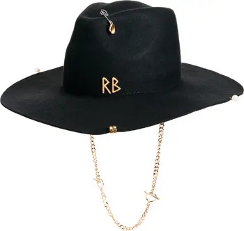 Monogram Logo Wool Fedora | Nordstrom