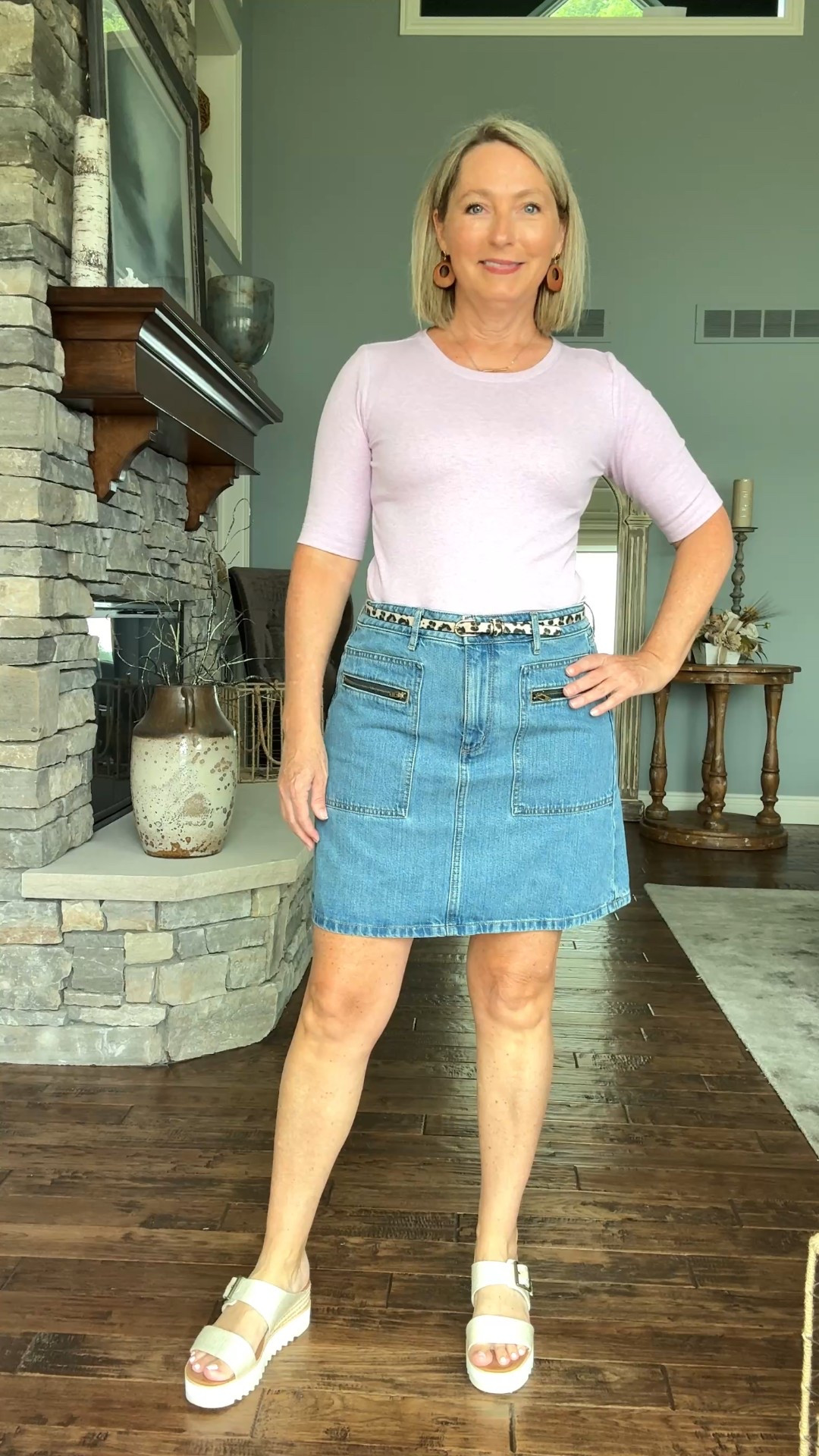 Such a cute outfit for now or going into fall with these new pieces from the Loft that are currently on sale! Both top, bottom and shoes are true to size. The sneakers are now on sale as well  

#LTKFindsUnder100 #LTKOver40 #LTKStyleTip