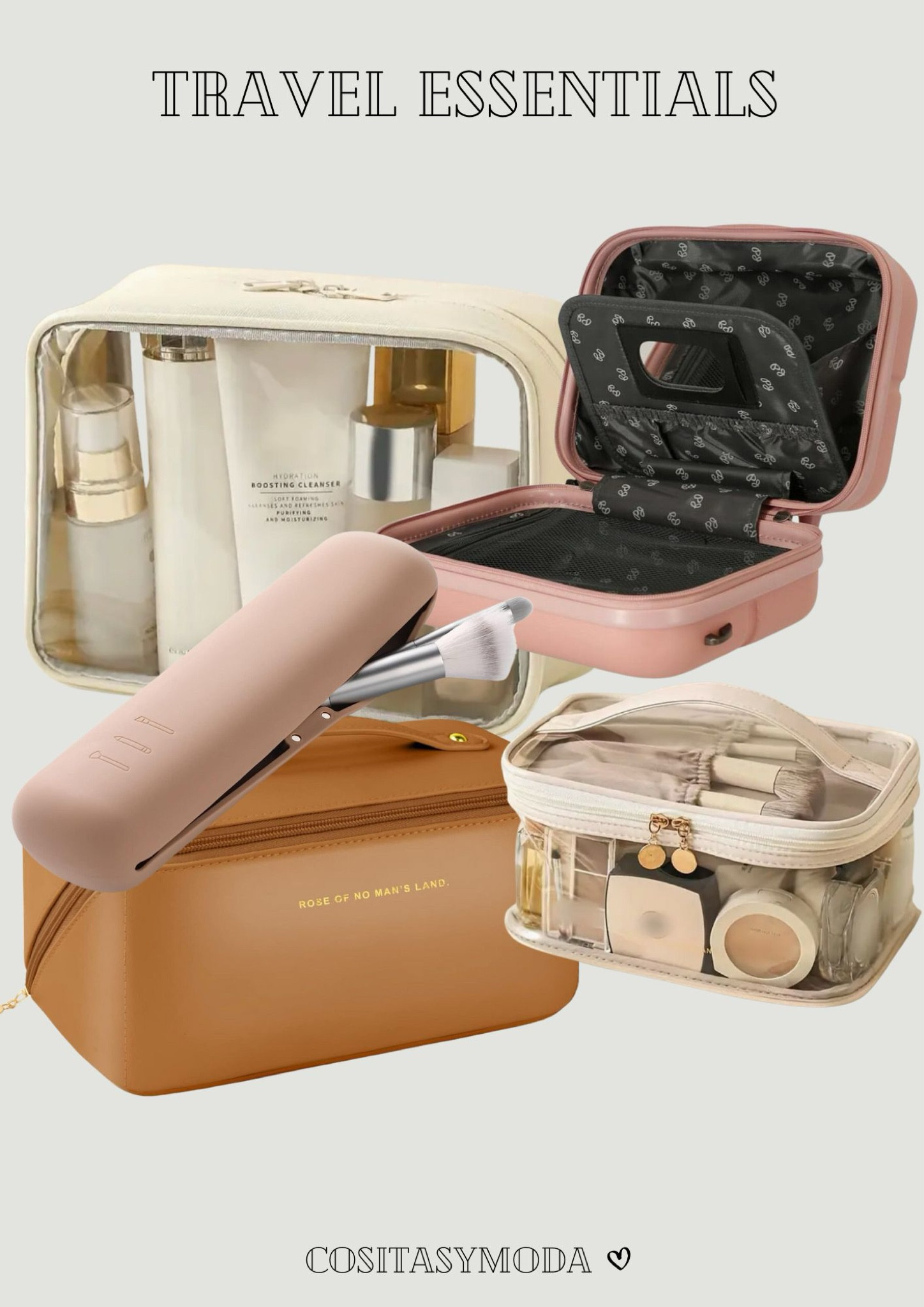 Travel Essentials | Cositasymoda
•
Perfect travel makeup bags
•
 Follow my shop on the LTK app to shop this post and get my exclusive app-only content!

#LTKsummer #LTKtravel #LTKbeauty