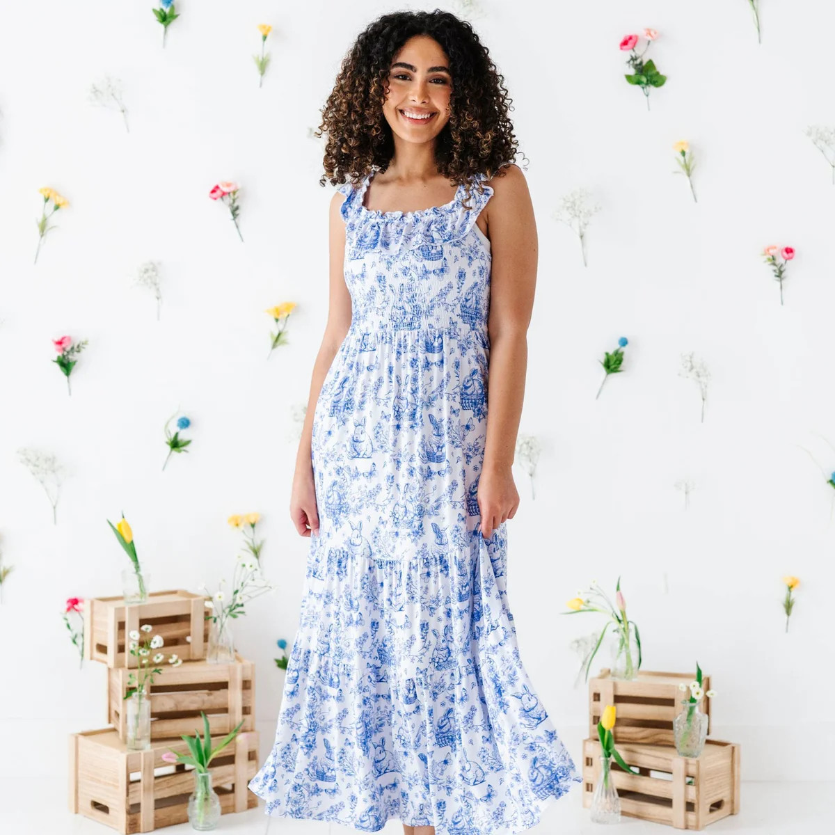 Hoppy You're Hare Women's Dress | Bums & Roses