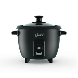6 Cup Black Electric Rice Cooker | The Home Depot