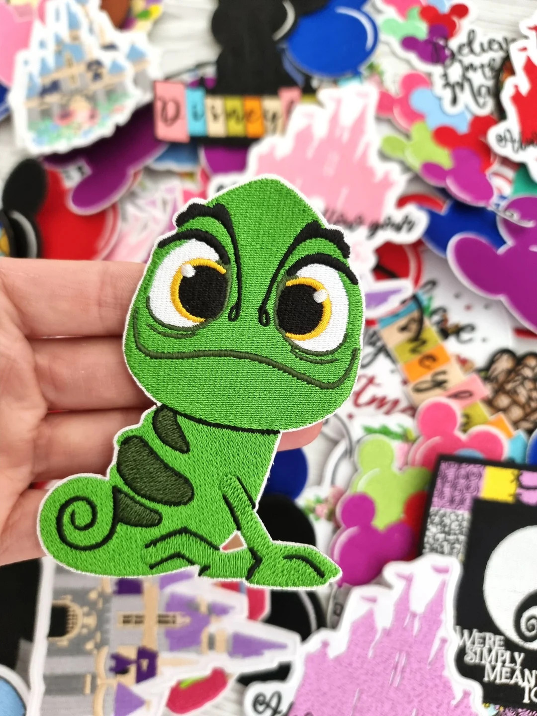 Rapunzel Pascal Character Pick and Mix Disney Patches Embroidered Patch / Iron on Patch / Clothes... | Etsy (US)
