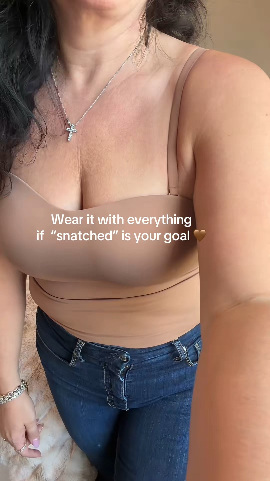 The most gorgeous smoothing  top with built in bra. Its both a top, shapewear, and a cami for cardigans! Lehoba is LEGIT AF!!!