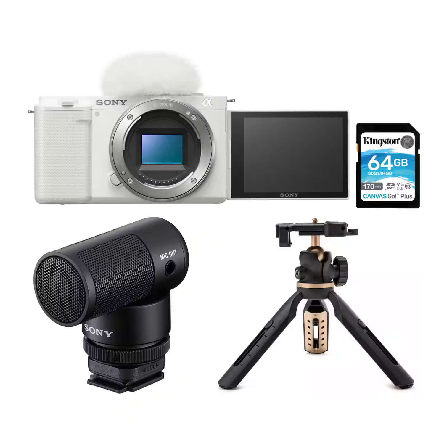 Sony - Alpha ZV-E10 APS-C Interchangeable Lens Mirrorless Vlog Camera Bundle | Best Buy U.S.