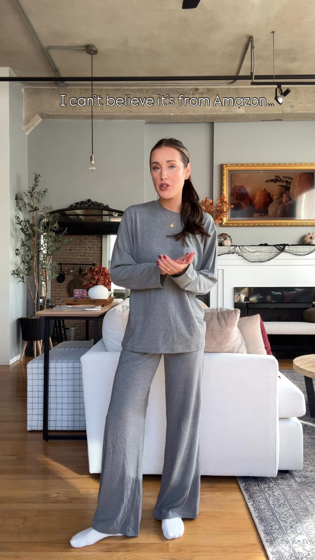 The softest lounge set I’ve ever put on and I can’t believe it’s from Amazon! I’m wearing a size small and this would make the BEST gift for a cozy lover this holiday season! Wearing a medium in the Amazon vest 

#LTKHoliday #LTKFindsUnder50 #LTKGiftGuide