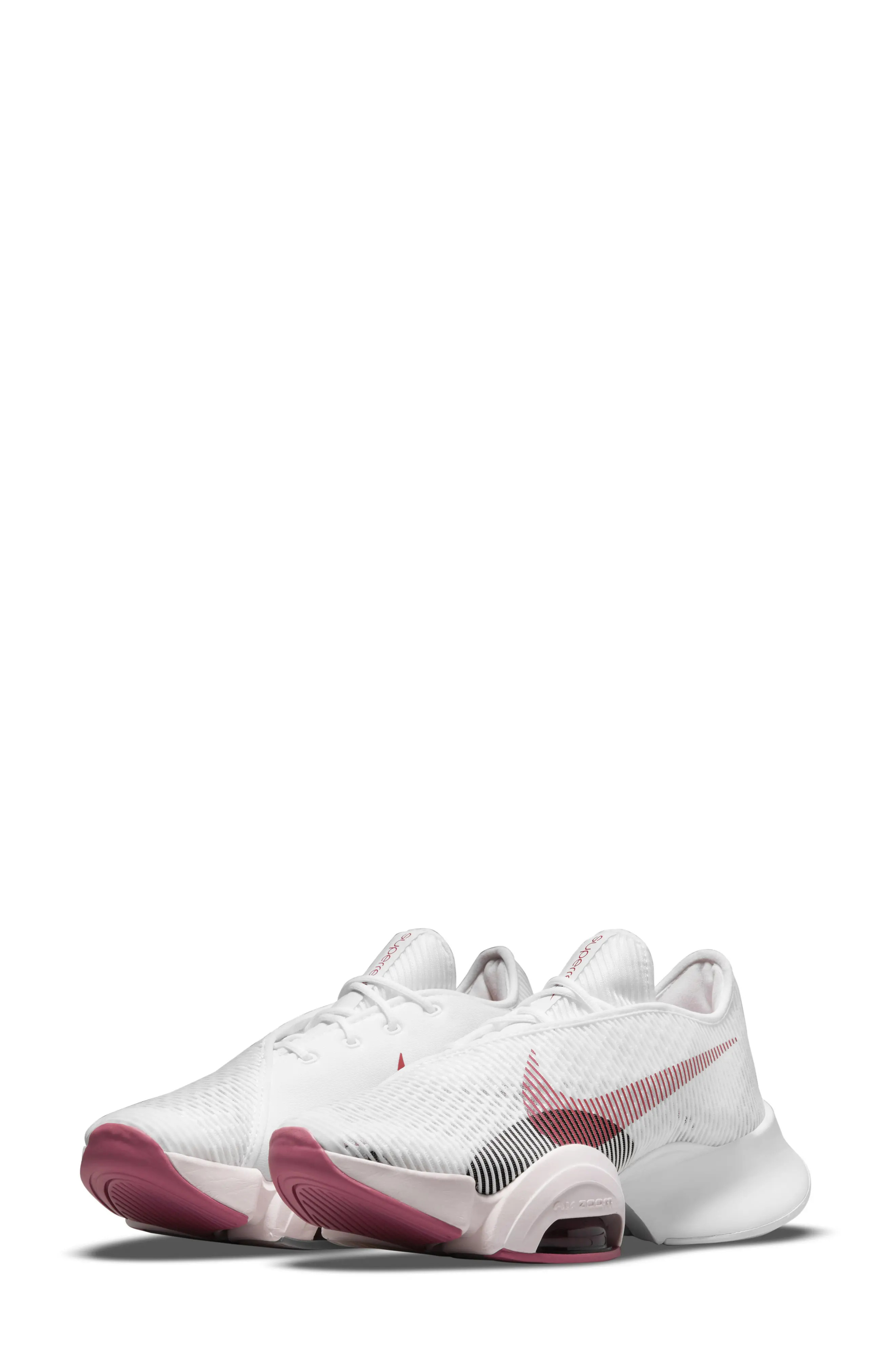 Nike Air Zoom SuperRep 2 Training Shoe in White/Archaeo Pink/Mahogany at Nordstrom, Size 9.5 | Nordstrom