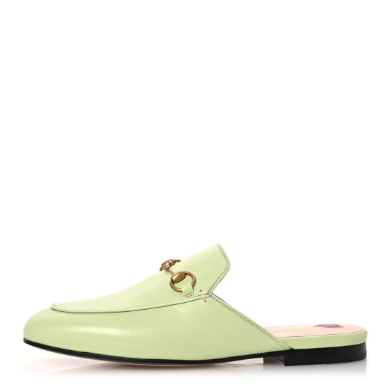 Malaga Kid Womens Princetown Slippers 38 Pistachio Green | FASHIONPHILE (US)