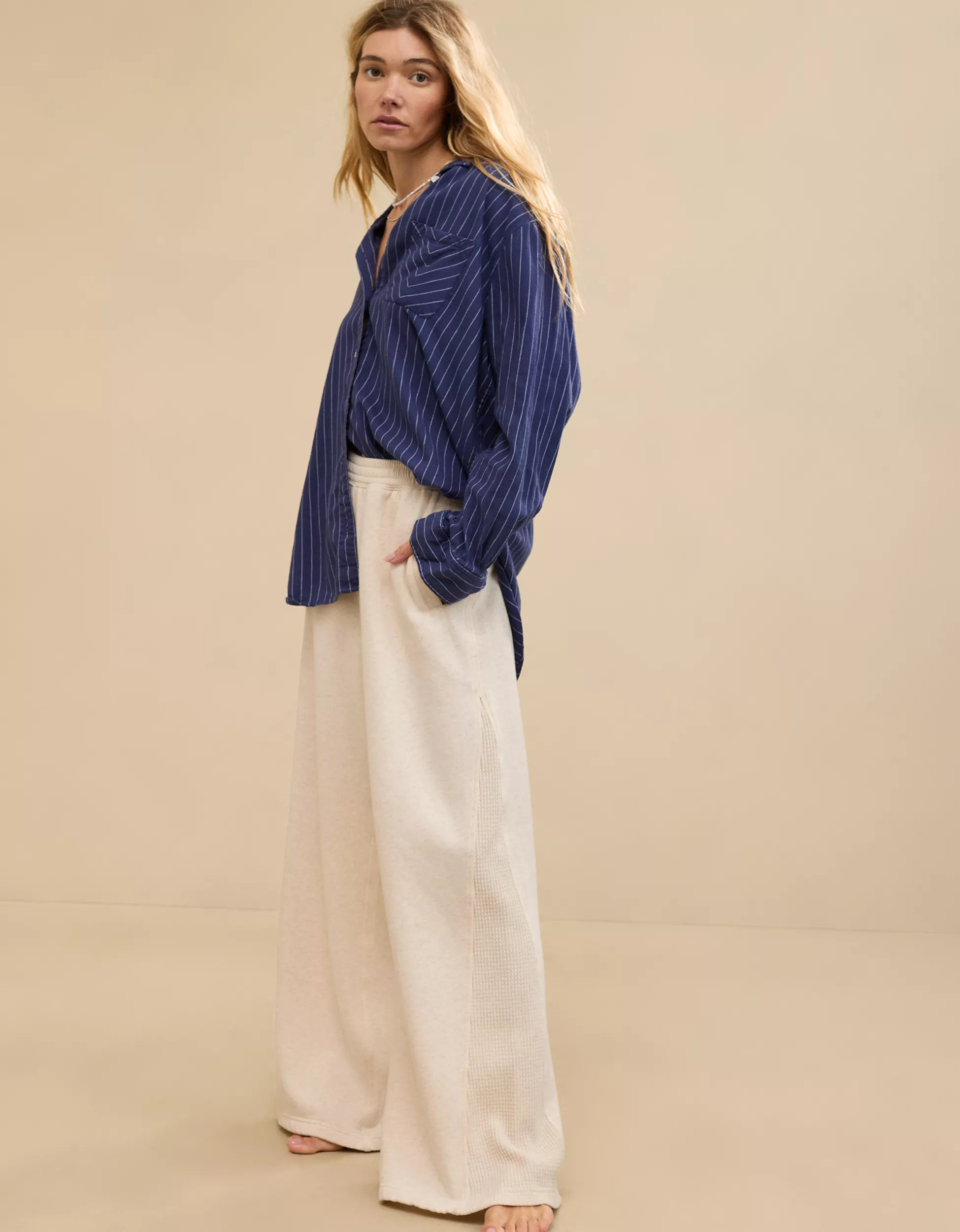 Aerie Getaway High Waisted Trousers | Aerie