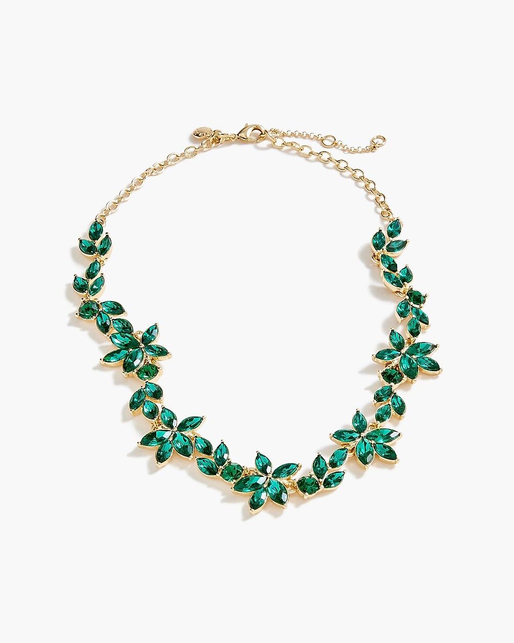 Crystal leaves necklace | J.Crew Factory