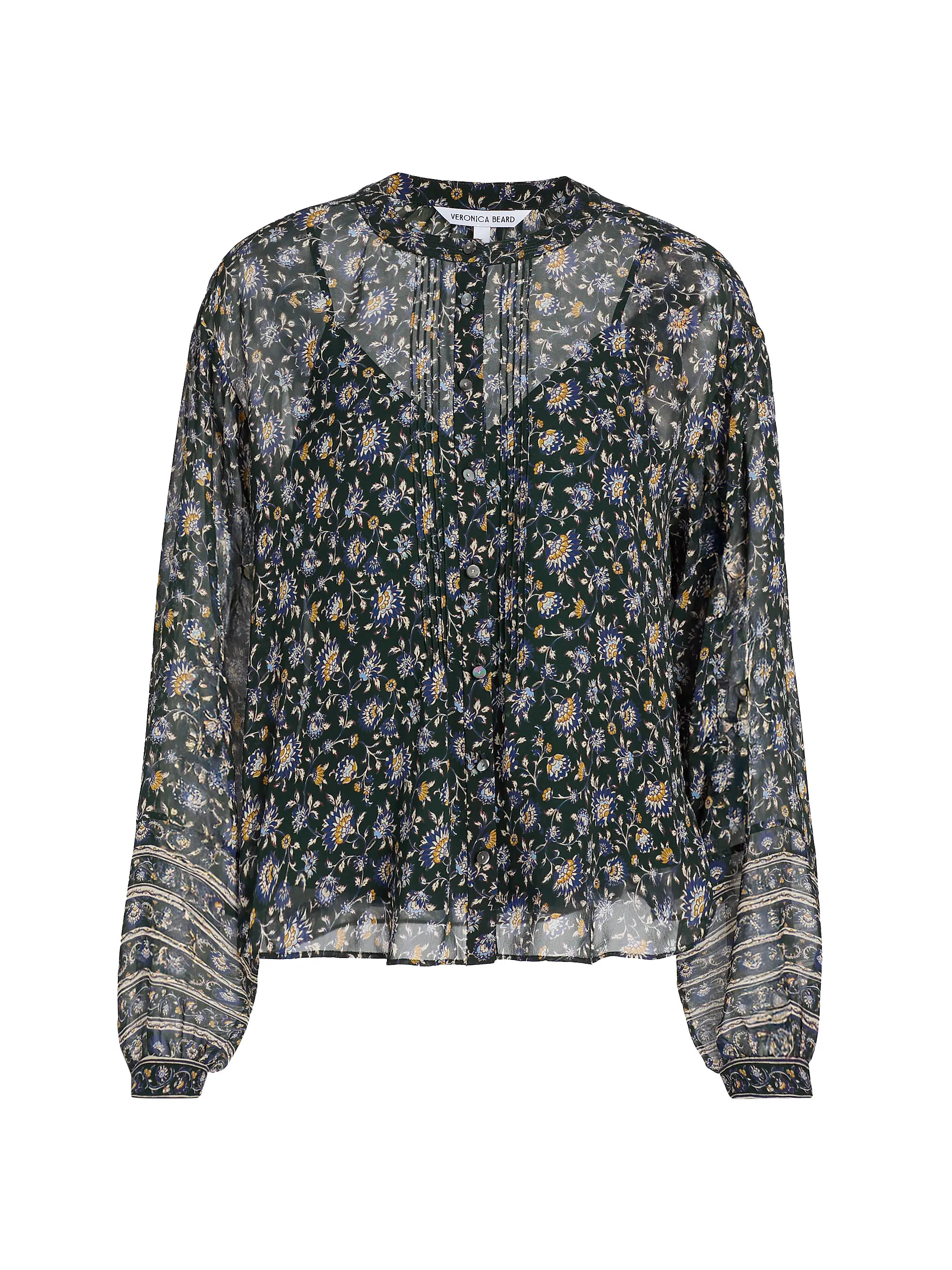 Veronica Beard Lollie Printed Blouse | Saks Fifth Avenue | Saks Fifth Avenue