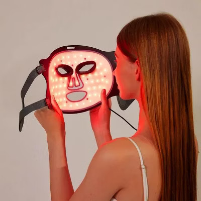 7 Color Cordless LED Face Mask for Wrinkle & Acne Reducing - Black | Target