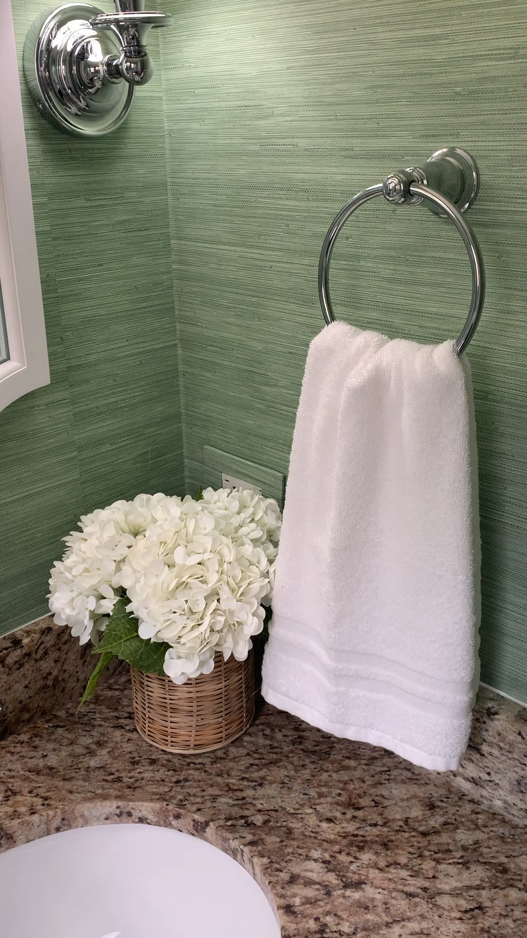 Details in our powder bathroom!  I still can’t believe we installed this peel and stick faux grass cloth ourselves  

#LTKHome #LTKFindsUnder50