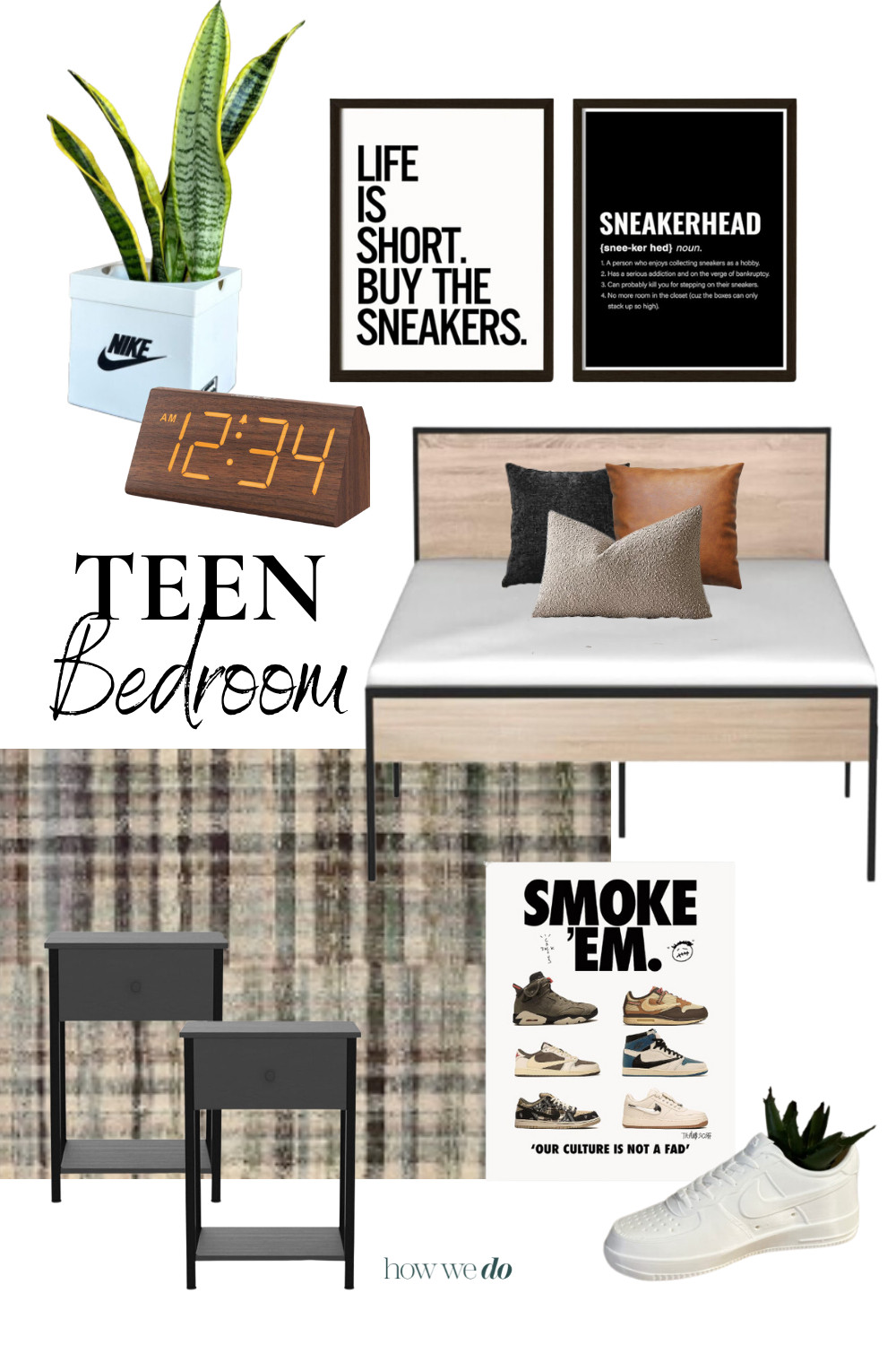 Teen Boy Bedroom, Nike Bedroom, Bedroom Mood Board 

 #LTKHome #LTKStyleTip