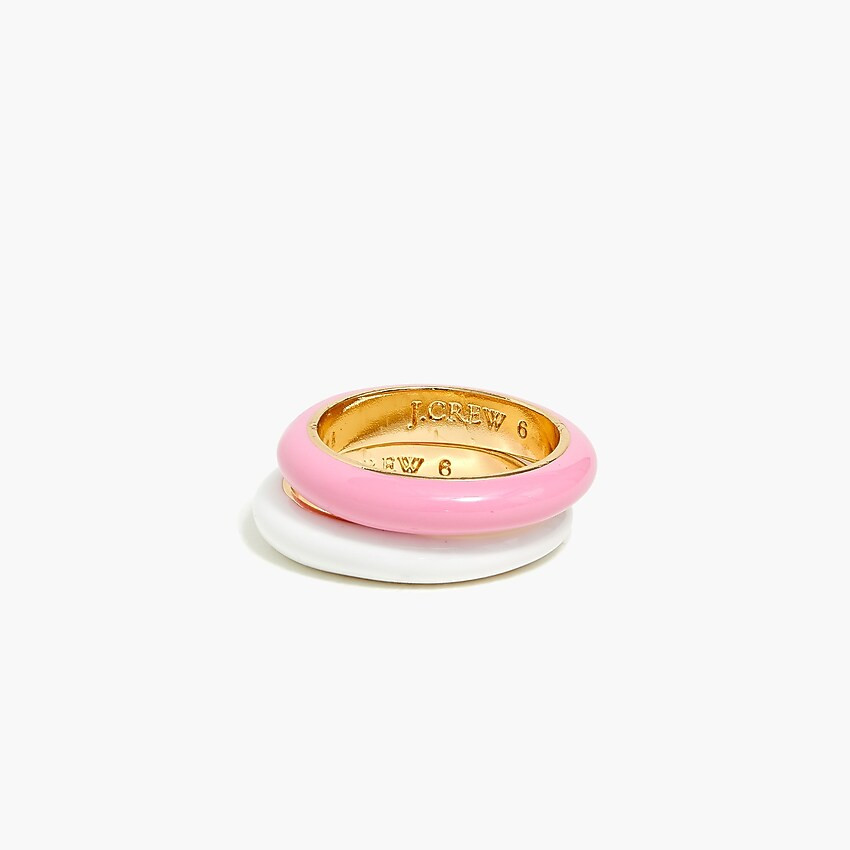 Enamel rings set | J.Crew Factory