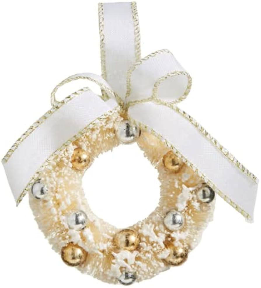 RAZ Imports Wreath Ornament, 5.5-inch Length, Sisal, Plastic and Polyester, Christmas, Home Déco... | Amazon (US)