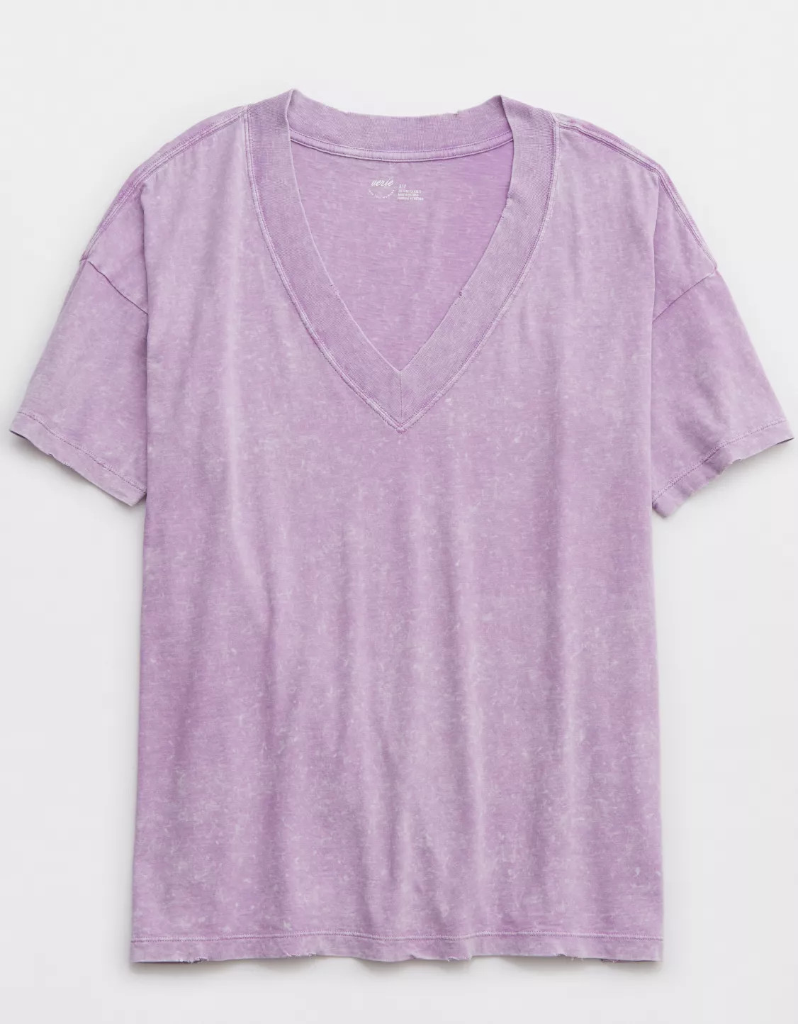 Aerie Oversized Extreme V-Neck Boyfriend T-Shirt | Aerie