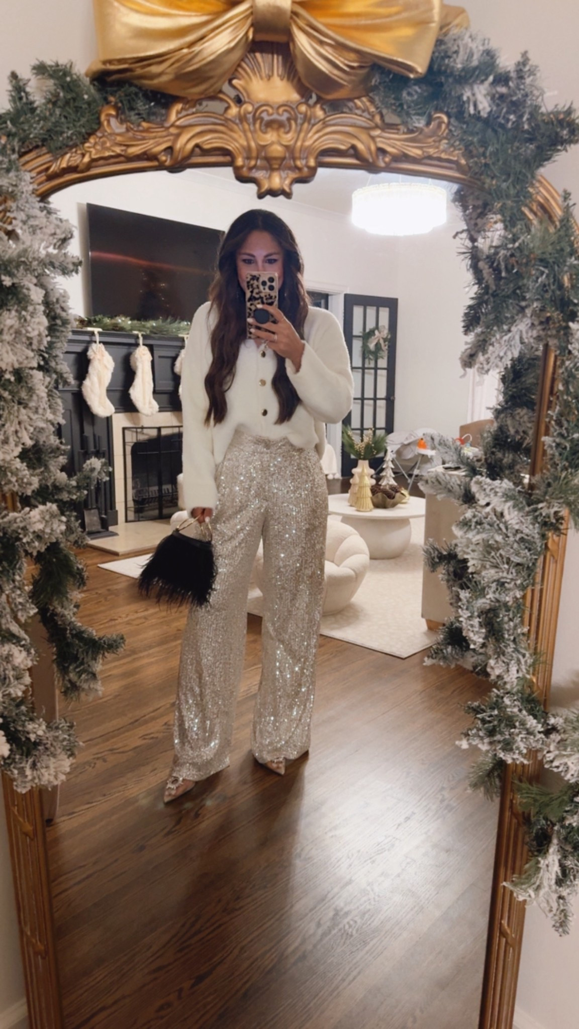 A holiday party outfit 
Sequins
Sparkles
Christmas outfit 

#LTKHoliday #LTKGiftGuide