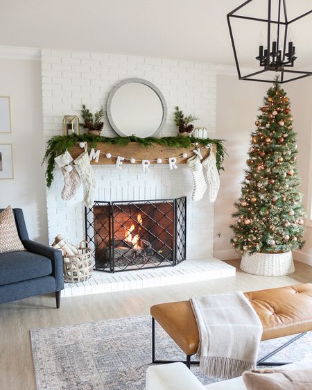 Cozy holiday living room vibes 
With my favorite 7.5 tree  

#LTKHoliday #LTKSeasonal #LTKhome
