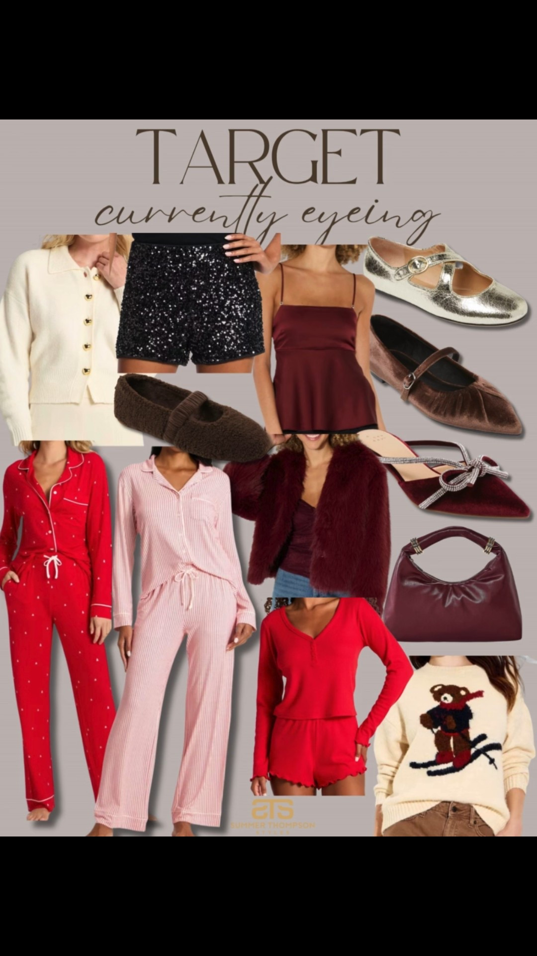 Target style. Target fashion. Holiday. Chirymas. Sequins. Velvet. Metallic. Bow. Rhinestone. Handbag. Sweater. Cardigan. Pajamas. Pjs  

#LTKSeasonal #LTKStyleTip #LTKHoliday