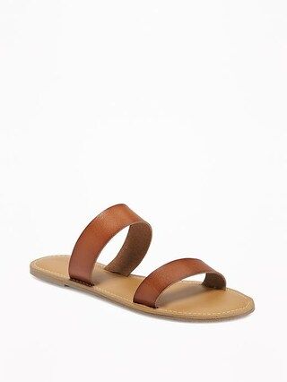Old Navy Double Strap Sandals For Women - New cognac | Old Navy CA