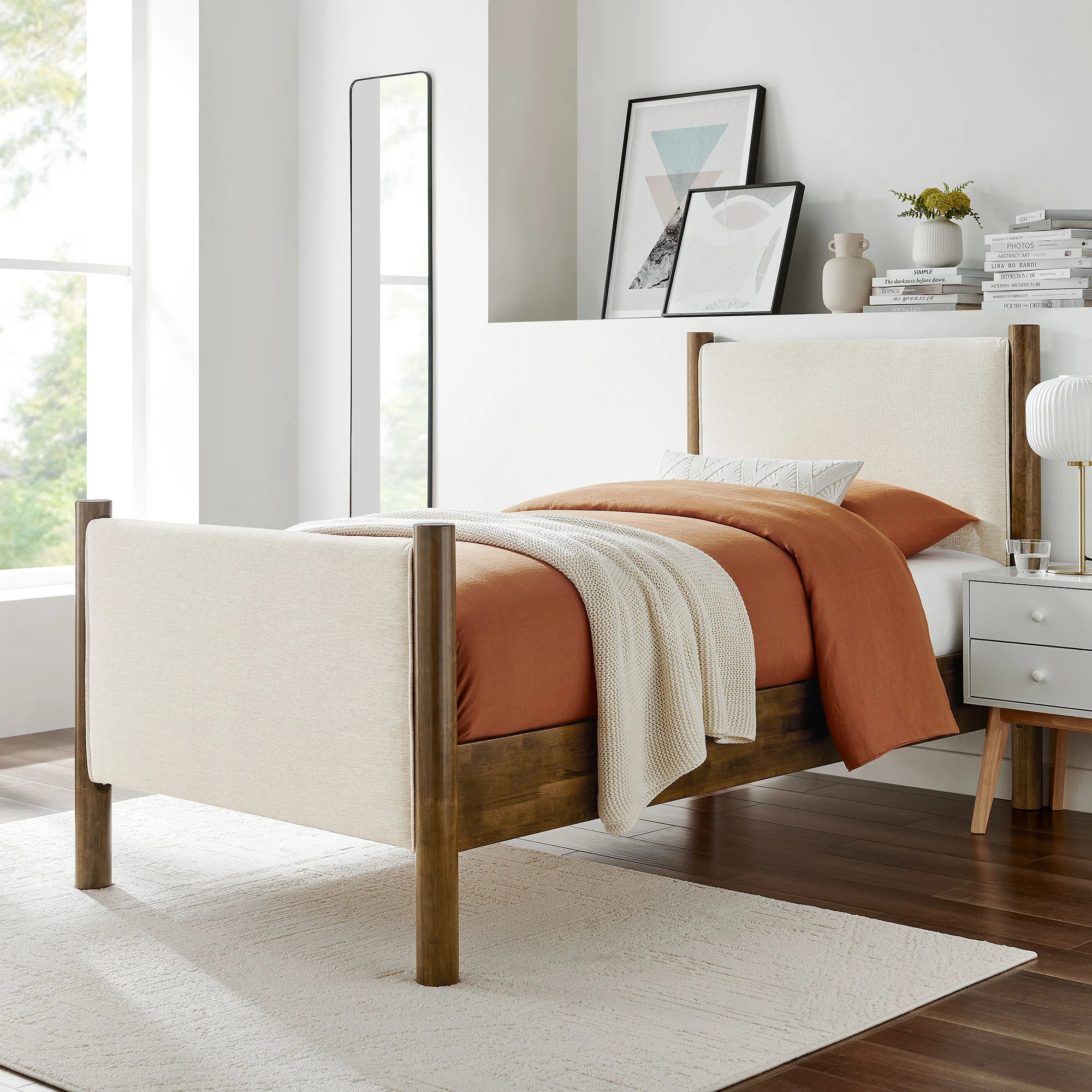 Maven Boucle Upholstered Platform Bed | Wayfair North America