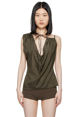 Khaki Byblos Camisole | SSENSE
