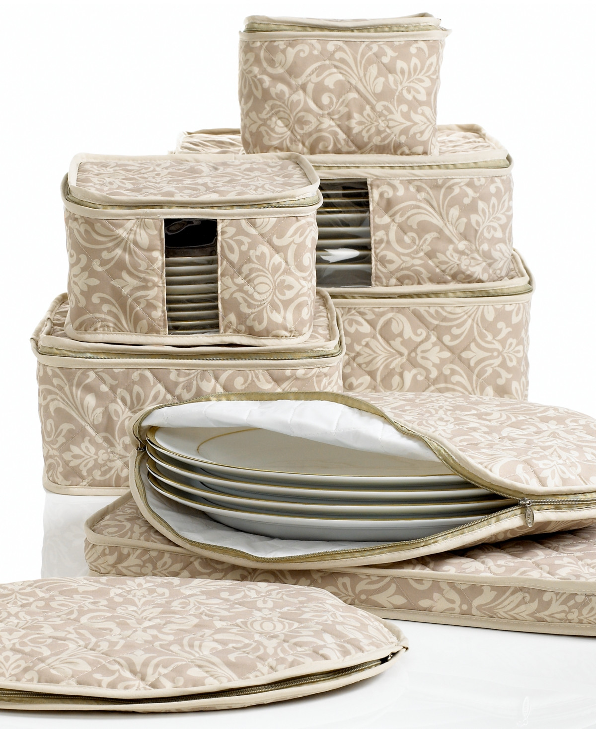 Homewear Fine China Storage Set, 8 Piece Hudson Damask | Macys (US)