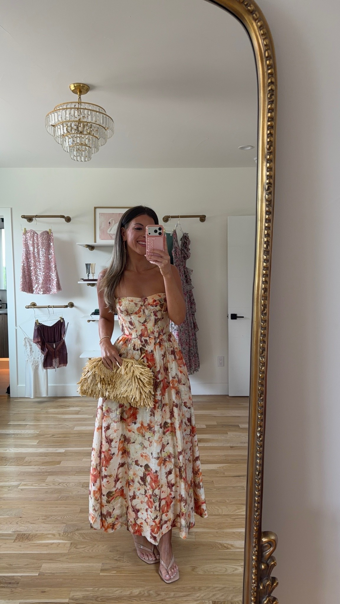 strapless floral maxi in warm orange and cream tones summer wedding cocktail dress 🍹💍

electric picks code: emerson20

I’m 5’4” and wearing my typical smalls / 2
• sized down in the brown floral Lola dress: extra small

summer wedding guest dresses, wedding guest dresses, cocktail dresses, semi-formal dresses, black tie wedding guest dresses, destination wedding guest dresses, garden party dresses, wedding guest outfit ideas

#LTKSeasonal #LTKWedding #LTKTravel