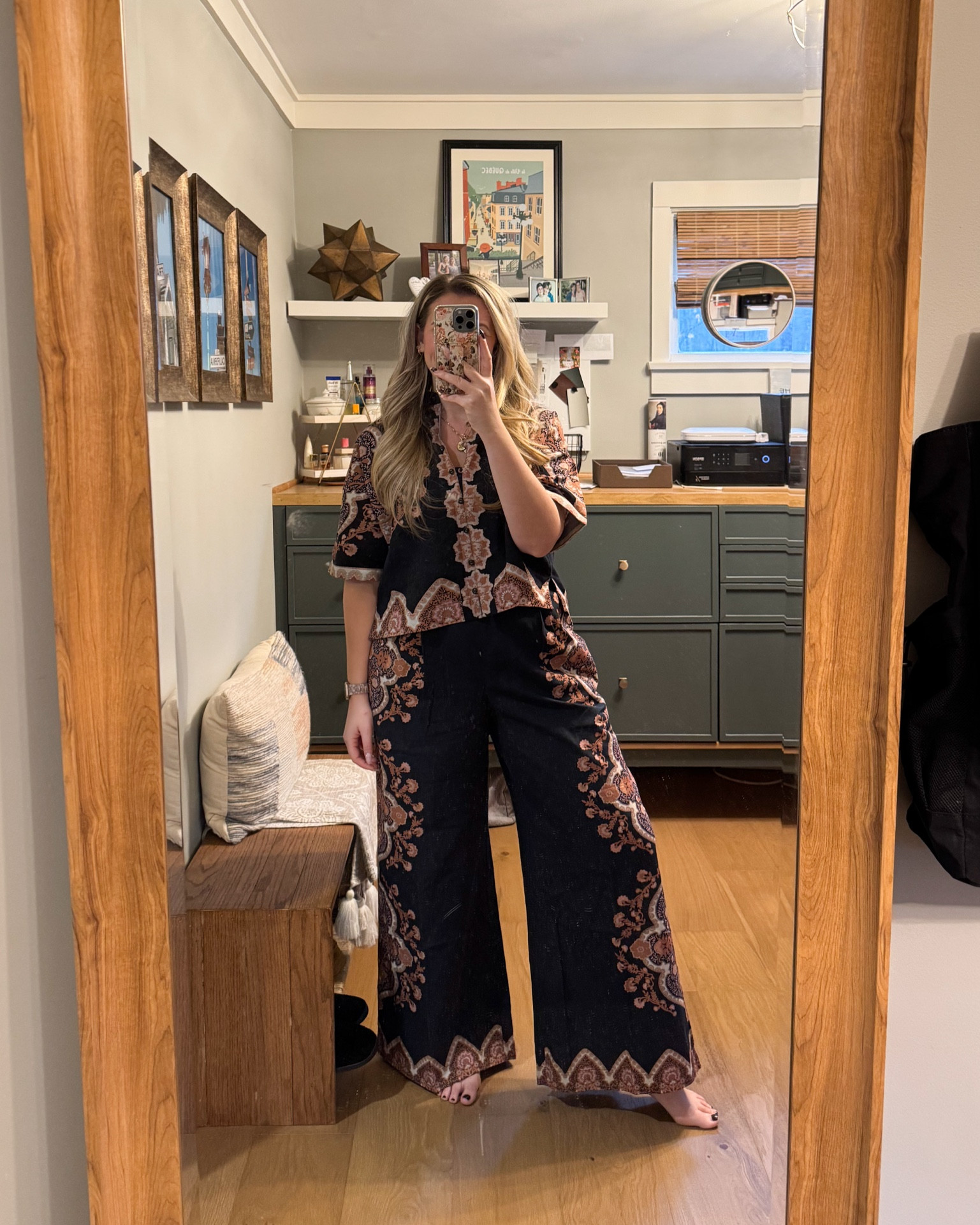 Cleobella set wearing a large in both the pants and top! Thanksgiving outfit, casual look 

#LTKStyleTip #LTKSeasonal #LTKMidsize