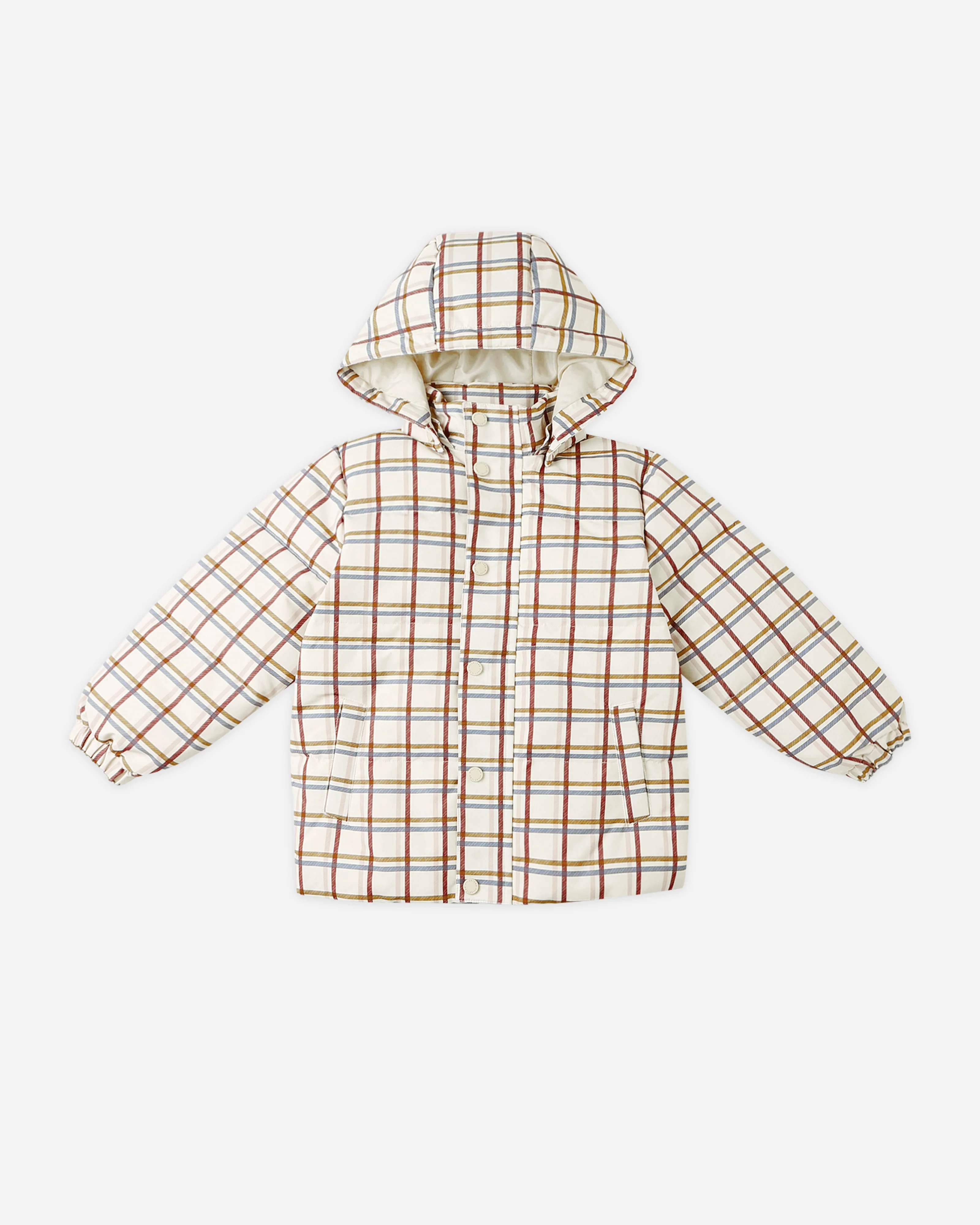 Puffer Jacket || Multi-Plaid | Rylee + Cru