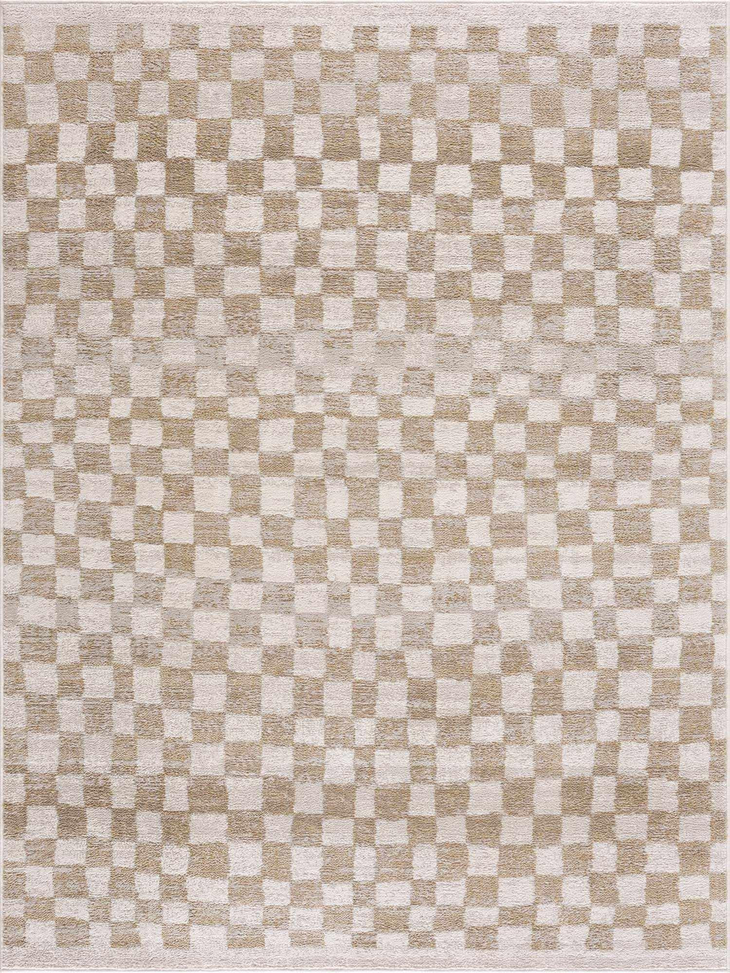 Hauteloom Pertek Checkered Tile Living Room Bedroom Dining Room Area Rug - Bohemian Boho Carpet -... | Amazon (US)