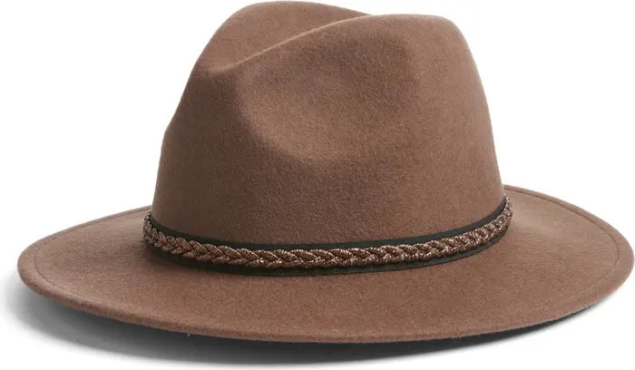 Metallic Trim Panama Hat | Nordstrom