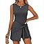 ANRABESS Women Tennis Dress Built in Shorts Summer Sleeveless Bodycon Tie Cinched Waist Workout A... | Amazon (US)