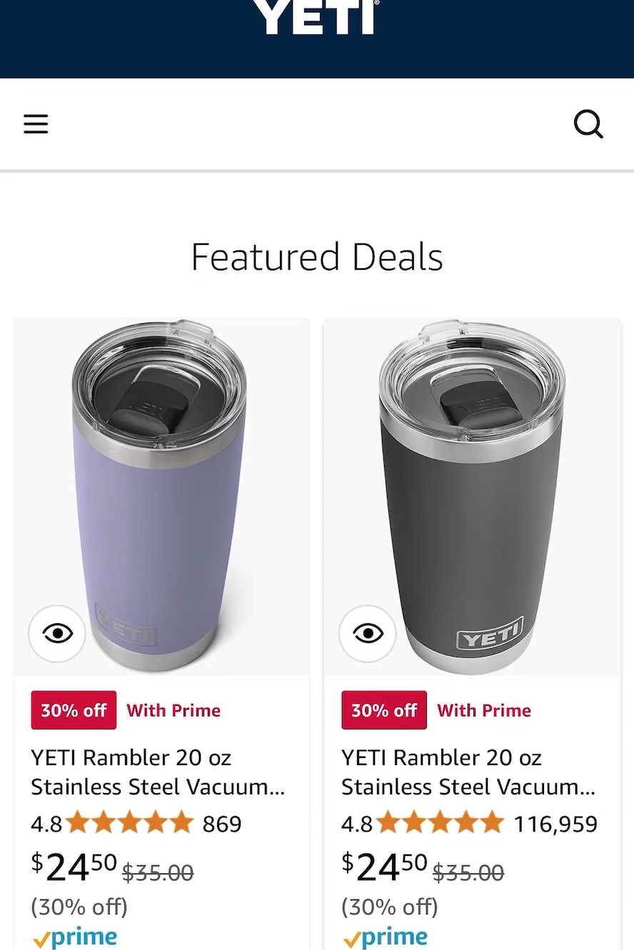 YETI on Sale!!

#amazon #primeday

#LTKFindsUnder100 #LTKHome #LTKFindsUnder50