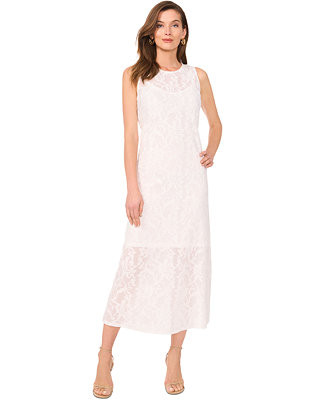 Vince Camuto Women's Sleeveless Textured-Lace Maxi Dress - Macy's | Macy's
