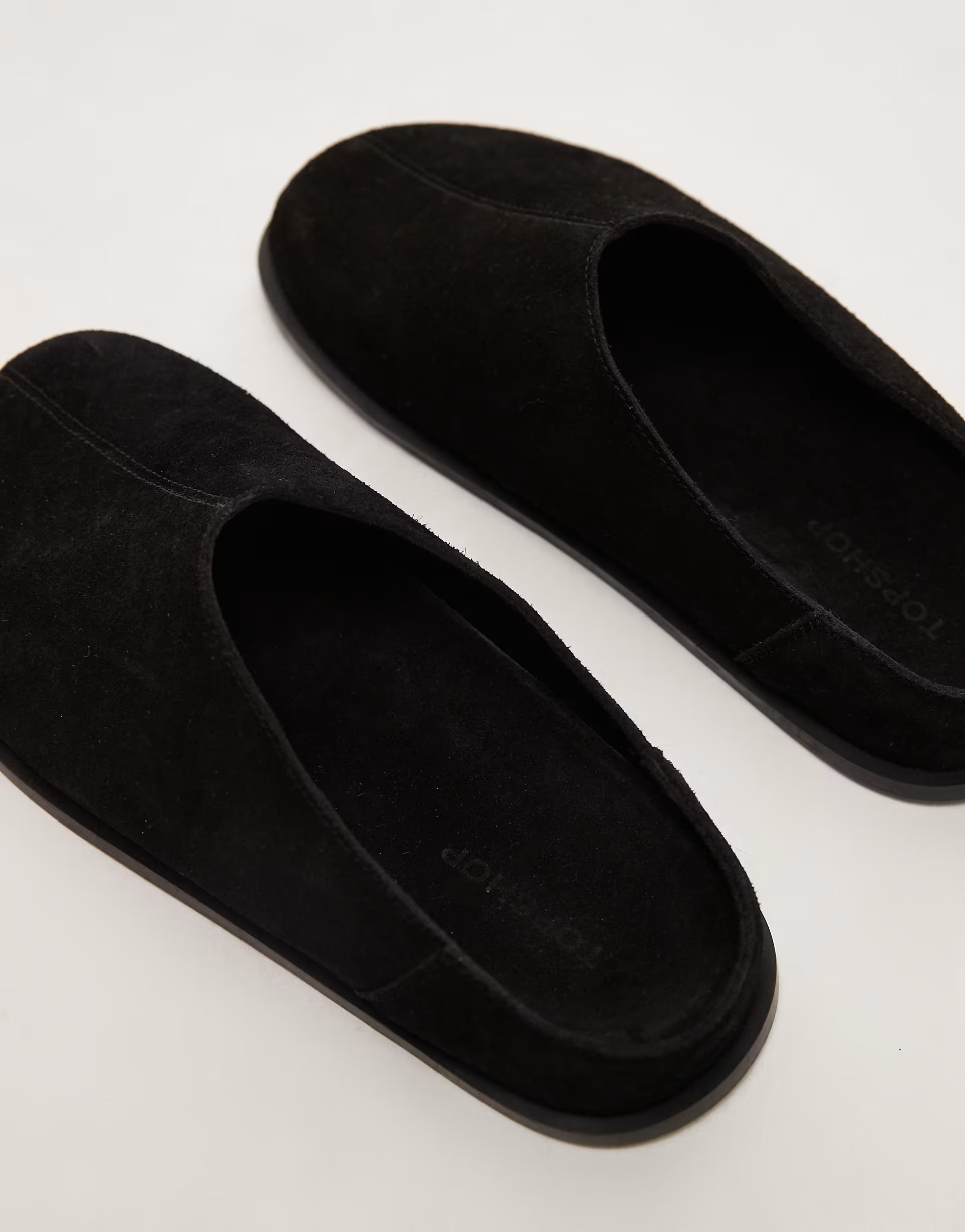 Topshop Abbie suede mules in black | ASOS | ASOS (Global)