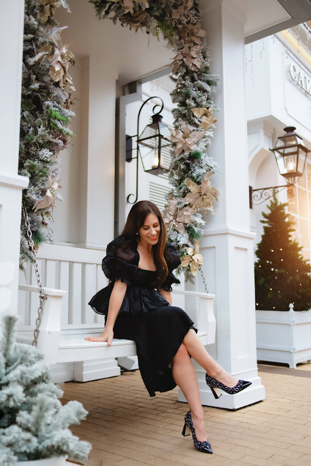 Comfortable heels that are 100 percent party ready! This tweed block heel offers lots of support and cushioning. These are the kind of heels you can wear 8hrs straight without pain. Also available in wide and narrow widths. 

silk skirt | statement heels | holiday heels  

 #LTKHoliday #LTKSeasonal #LTKOver40