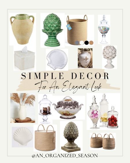 You must check out these simple decor items that add an elegant look to your home. Shop with An Organized Season.

#LTKSeasonal #LTKFind #LTKhome
