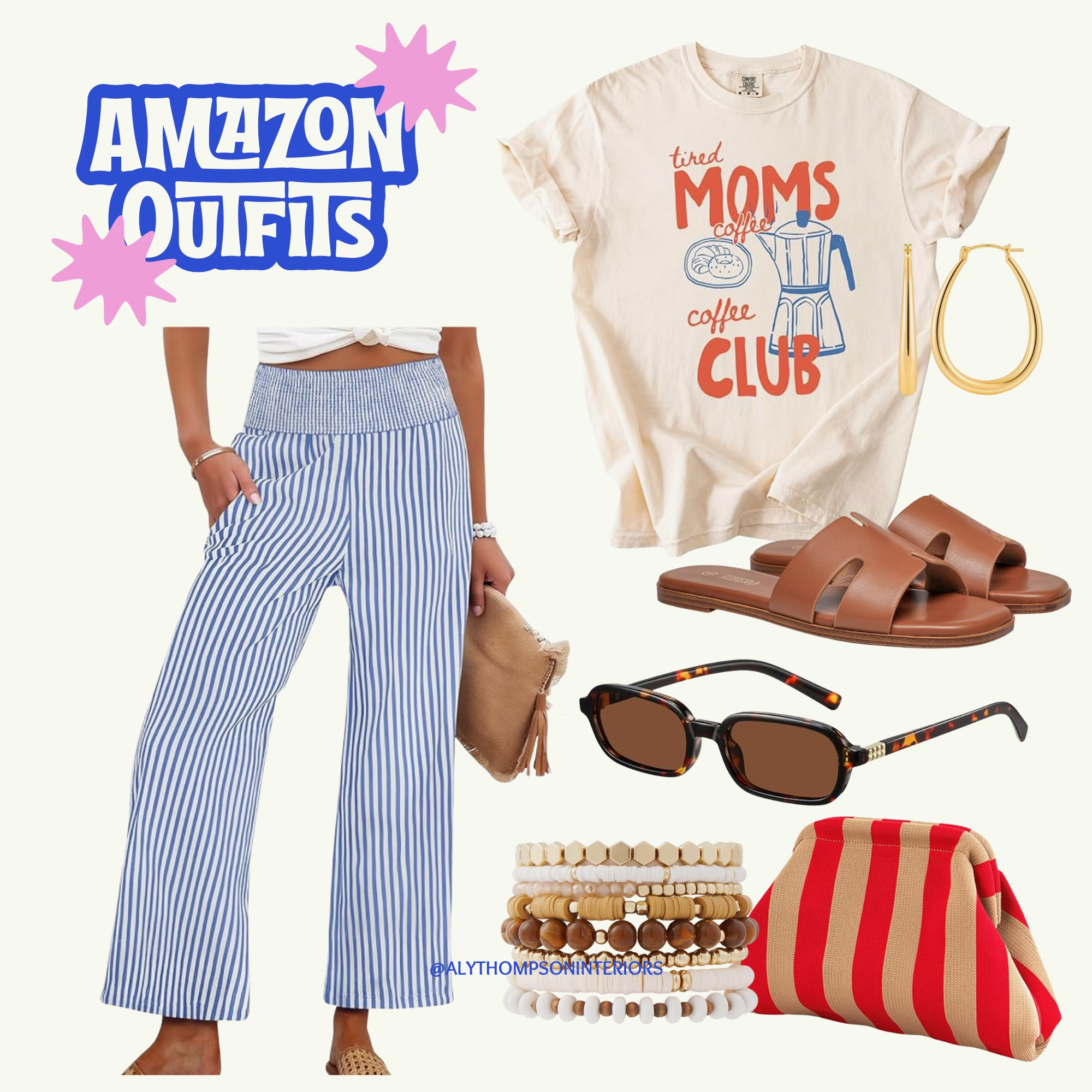 mazon Outfit | Mom Finds | Mom Outfit | Cozy | Summer Fit | Summer Set | Sunglasses | Handbag | Purse | Sandals | Sneakers | Necklace 

 #LTKootd #LTKmomlife #LTKMidsize
