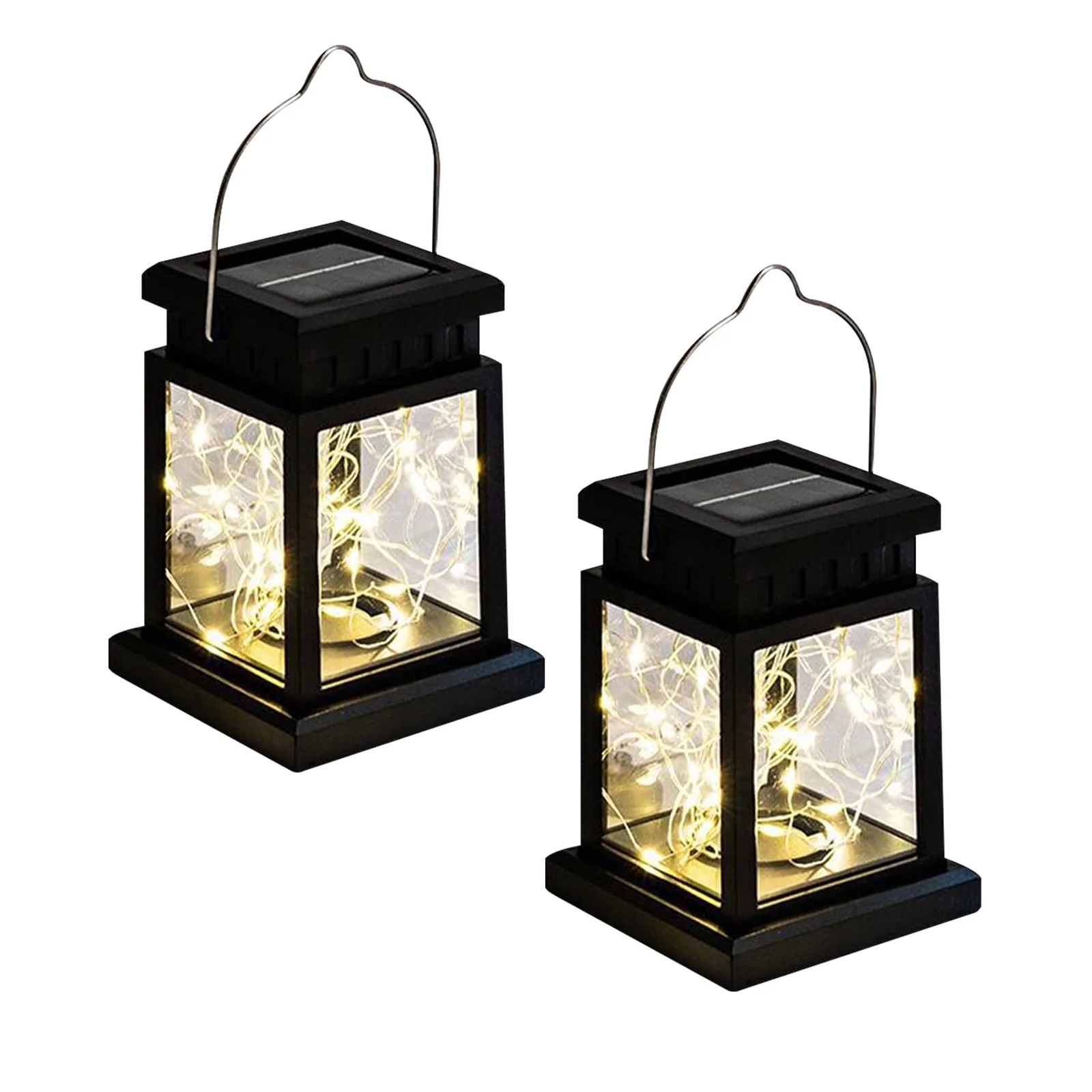 Rirool Outdoor Solar Lanterns, Waterproof Hanging Lights with Retro Design, Warm White LED Fairy ... | Walmart (US)