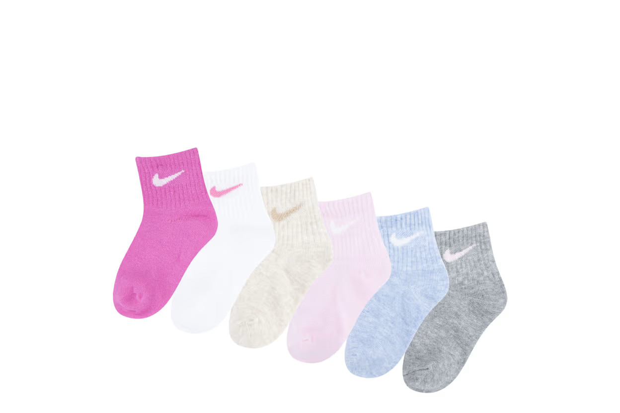 GIRLS 12-24 MONTH CREW SOCKS 6 PAIRS | Rack Room Shoes